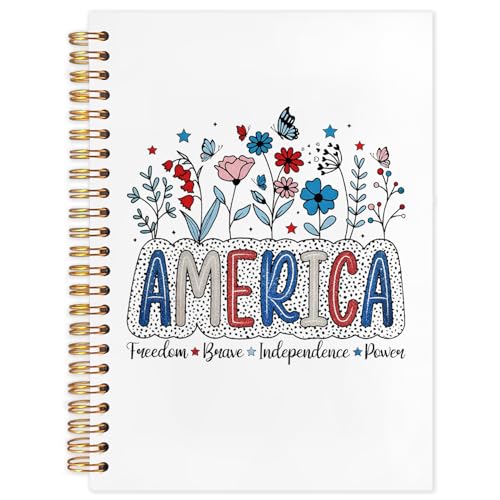 Carnet à spirale patriotique rigide pour protéger vos écrits précieux