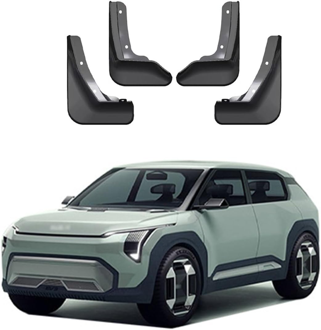 Car Mudguard Mud Flaps for KIA EV3 2024-2025 Molded Custom Front and Rear Mudflaps Splash Guards Flares Kit 4-PC Auto Accessories,Send 1 Car Wash Towel