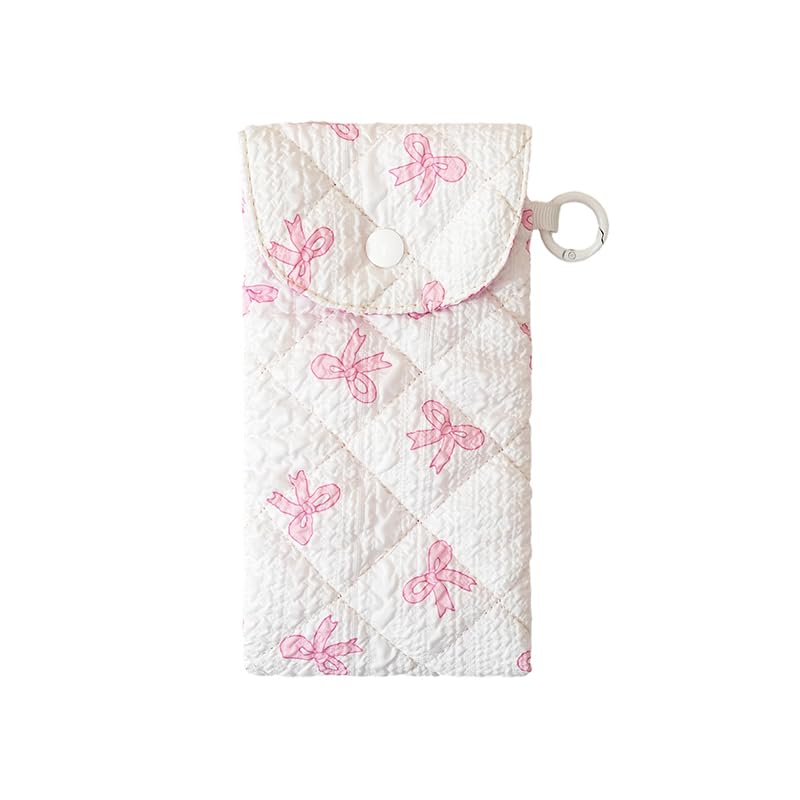 THE CURIO SHELF Cute Quilted Eyeglasses Pouch Wallet – Bow Ties