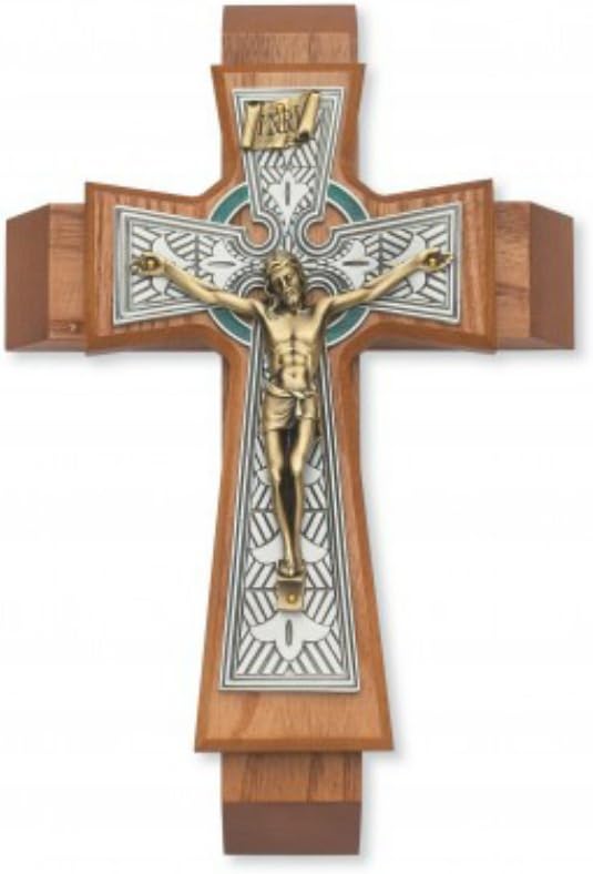 McVan11" Walnut Celtic Sick Call - Décor Gift Religious 79-42661-MCVAN