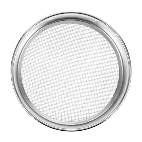 SOLUSTRE Soil Sieve Soil Sifter Stainless Steel Sand Sifter Test Sieve Lab Tools Sifter Strainer Sieve for Gardening Soil Garden Sifter Stainless Steel Sifter for Gardening Garden Sieve