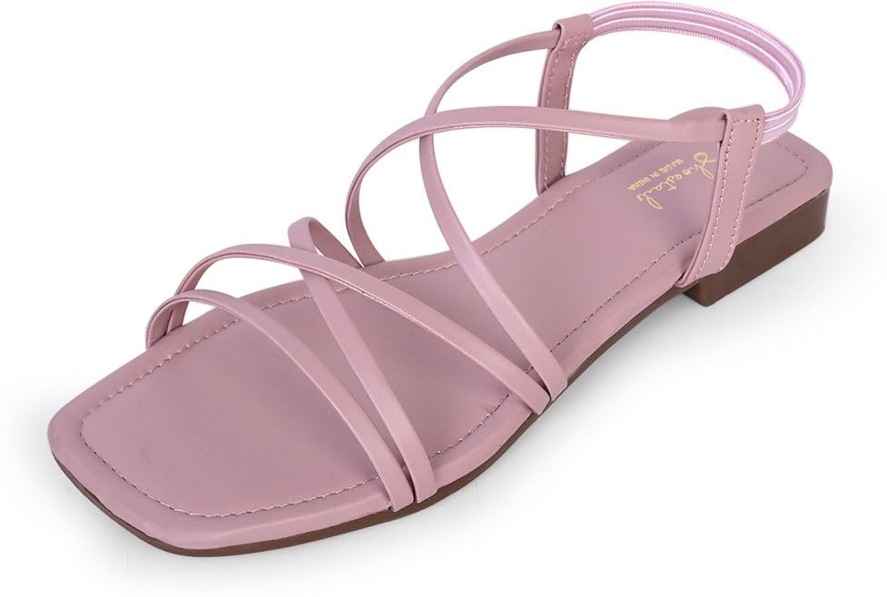 Image of Women Flats Sandals | Stylish Embroidered Slip-On Flats for Women | Comfortable Lightweight Sandals | Ethnic & Casual Footwear for Ladies SL1043