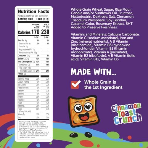 Image of Cinnamon Toast Crunch Breakfast Cereal, 12 oz