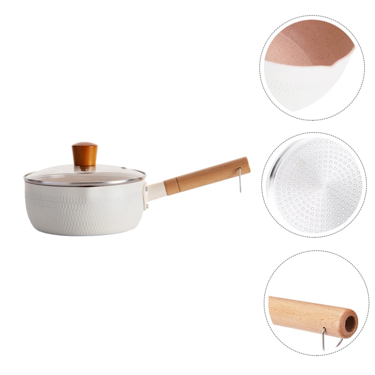 Ciieeo Non-padella - Pentola Per Noodles Istantanei - Padella Comoda Per Alimenti Per Bambini - Compatta E Comoda