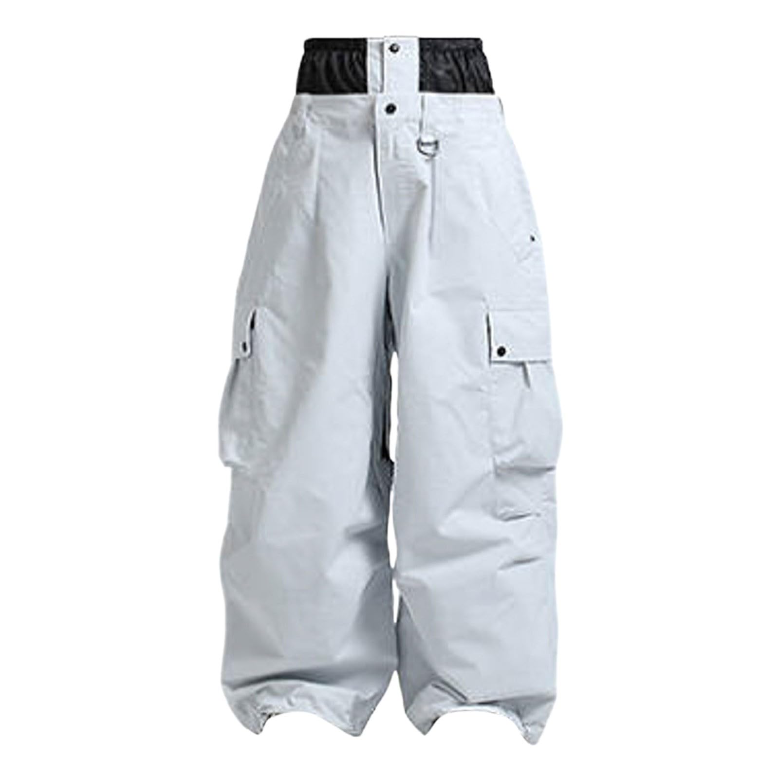 Pantalones de esquí para hombre, pantalones térmicos de snowboard, tallas grandes, básicos, con tirantes extraíbles, ropa de esquí para hombre, cintura ajustable,