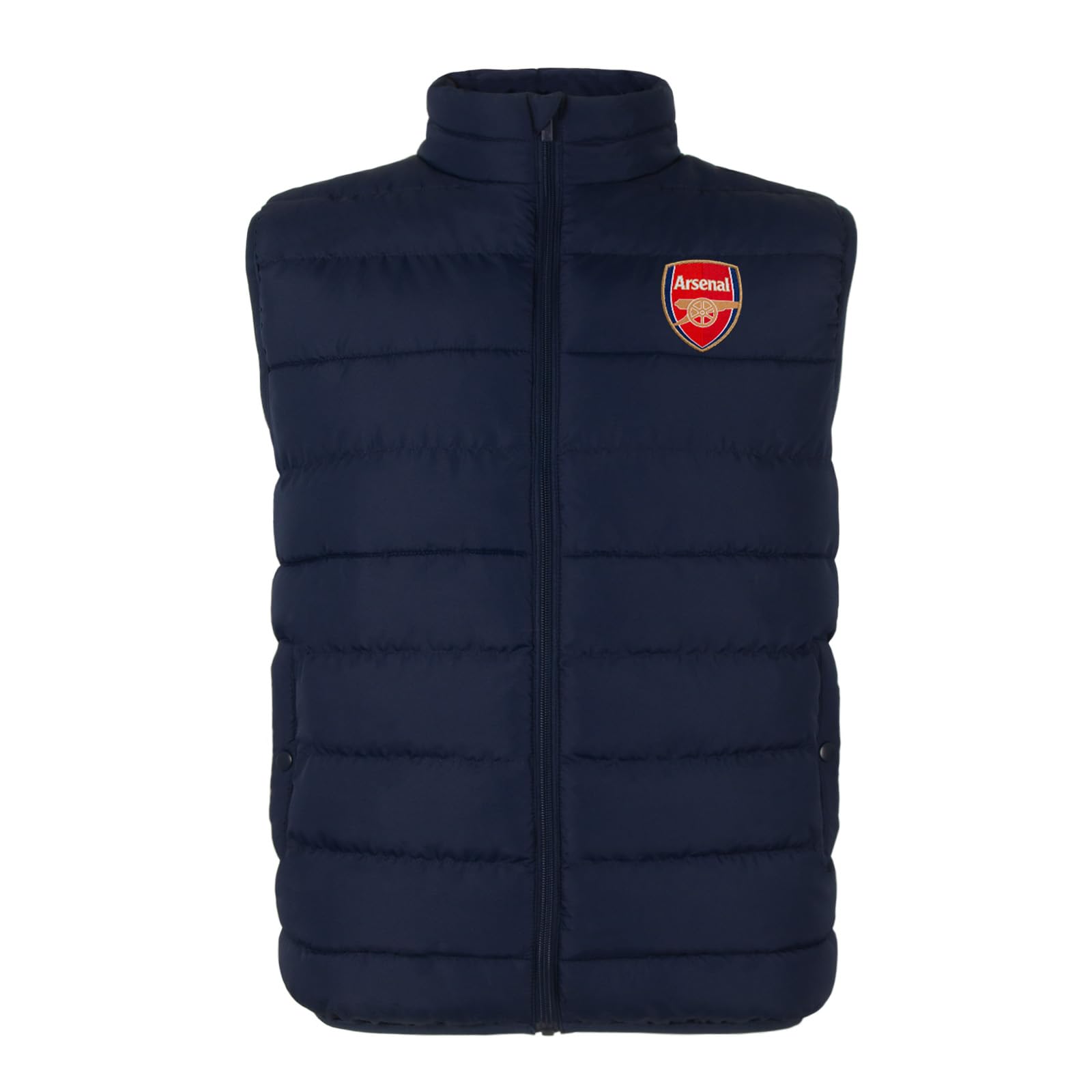 Arsenal FC Boys Gilet - Padded Body Warmer - Navy - Size 10-11 Years