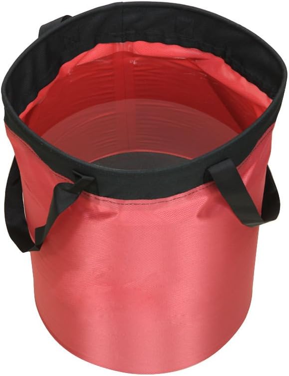 15l Collapsible Water Bucket Container Red Camping Hiking Backpacking Outdoor