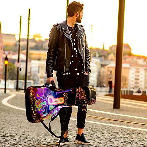 Housse pour Guitare Acoustique Motif de marbre de couleur Sac pour guitare électrique 10mm rembourré Housse pour Guitare… - Les Beatles, Paul McCartney, John Lennon, RIngo Starr, George Harrison Housse pour Guitare Acoustique Motif de marbre de couleur Sac pour guitare électrique 10mm rembourré Housse pour Guitare… – Image 7