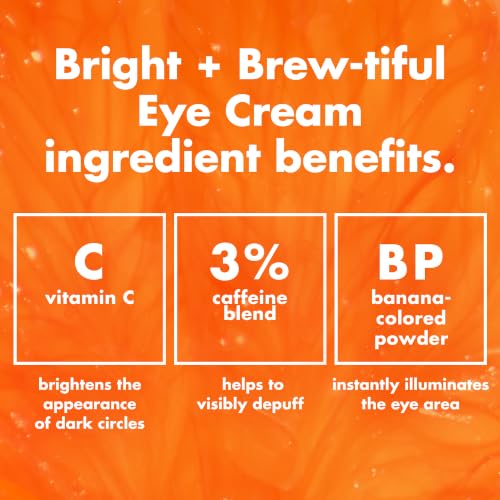 Image of e.l.f. SKIN Bright + Brew-tiful Eye Cream, Helps Brighten Appearance Of Undereye Dark Circles & Repair Puffiness, Vegan & Cruelty-Free