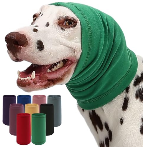 Image of Dog Calming Hoodie Quiet Head Cover Sleeves Anxiety Relief /Noise Protection - Grooming - Thunder - Fireworks