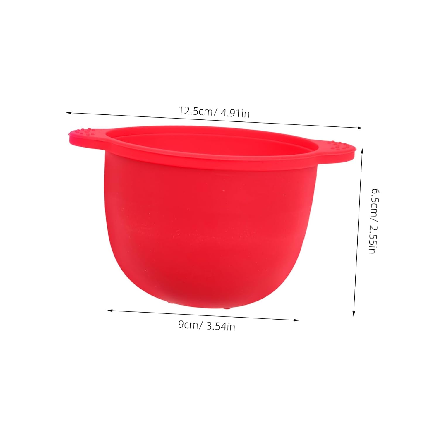 Silicone Wax Melting Heating Liner Non-stick Reusable Bowl for Hair Removal Facial Masks Design for Wax Warmer Pot Red
