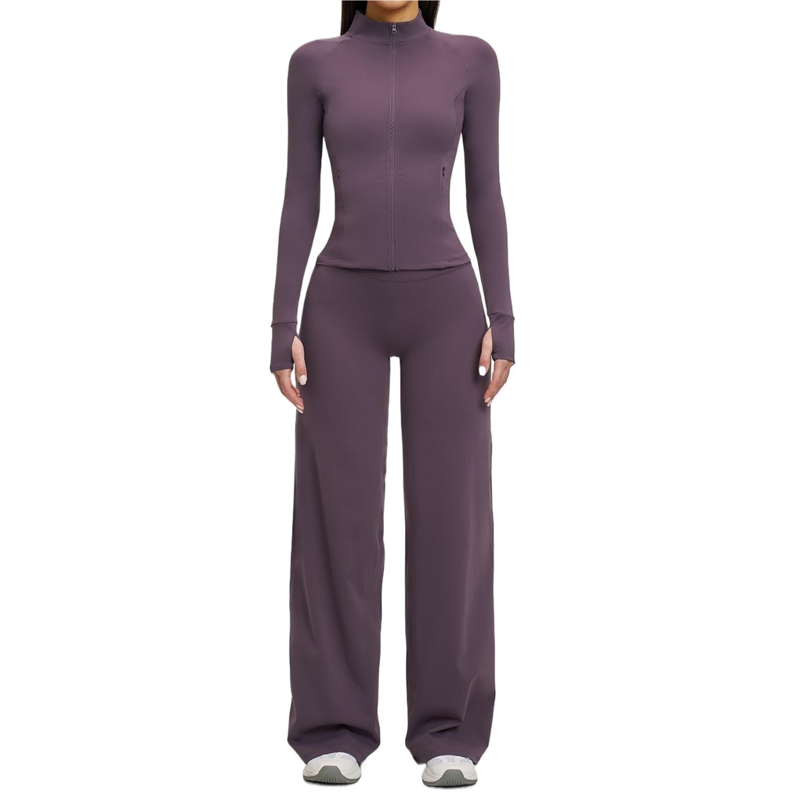 Conjunto de Yoga for Mujer, Ropa Deportiva Manga Larga, chándal Gimnasio, Mallas, Sujetador Deportivo, atlética, 2/3 Uds