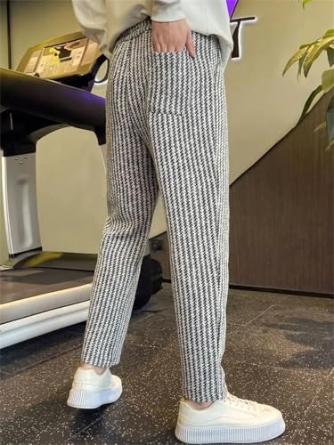 Men's Slim Fit Trousers Big Size Vintage Plus Korean Style Pants2