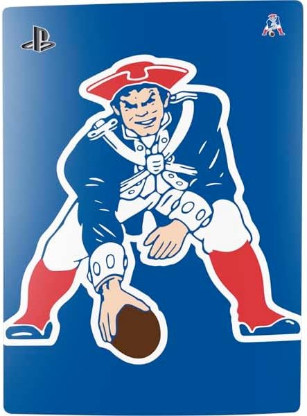 Skinit Decal Gaming Skin Compatible with PS5 Bundle - Officially Licensed NFL New England Patriots Retro Logo Design