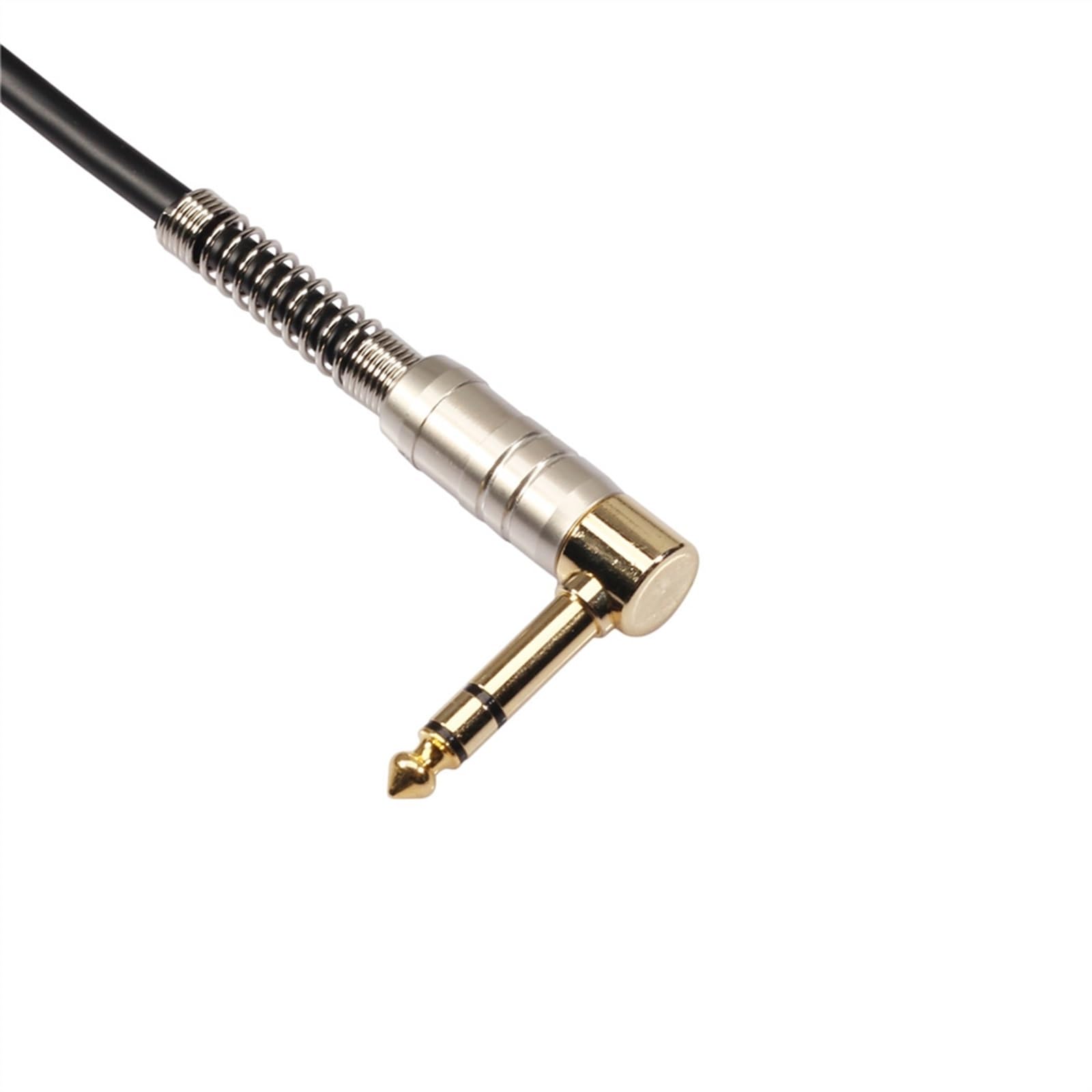 Cables para instrumentos Cable De Estéreo Para Mezclador De Guitarra Eléctrica De Cabeza Dorada De 6,35 Mm Macho A Macho Recto A Codo(300cm)