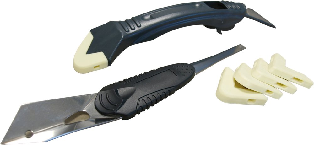 Haromac Jeu d'outils 7 pièces à joint pour masses à joint pour nettoyer, mastiquer, couper et lisser élastique, 4205870sb