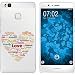 Produktbild PhoneNatic Case kompatibel mit Huawei P9 Lite Silikon-Hülle Pride Herz M5