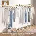 RSFMAS Wall Mounted Clothes Rack, Industrial Pipe Clothing Hanger 28 Inch Gold, Heavy Duty Wall Mount Closet Rod for Bedroom, Entryway, Laundry Drying Rack, Retail Display Clothes Rod