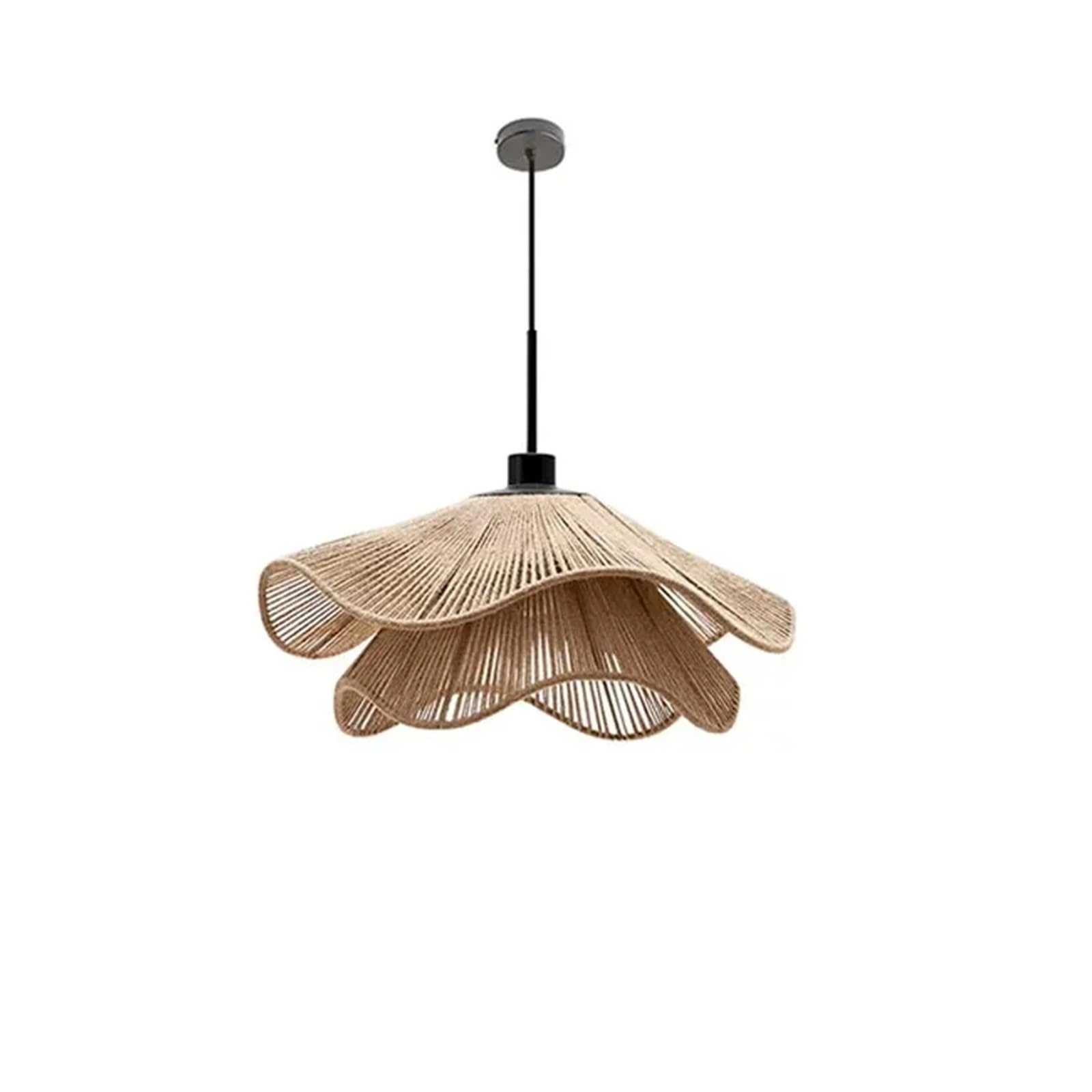 SYAXVOM Chandelier Scandinavian Straw Hat LED Pendant Light Restaurant Bar Cafe Bedroom Lighting Fixtures,Modern