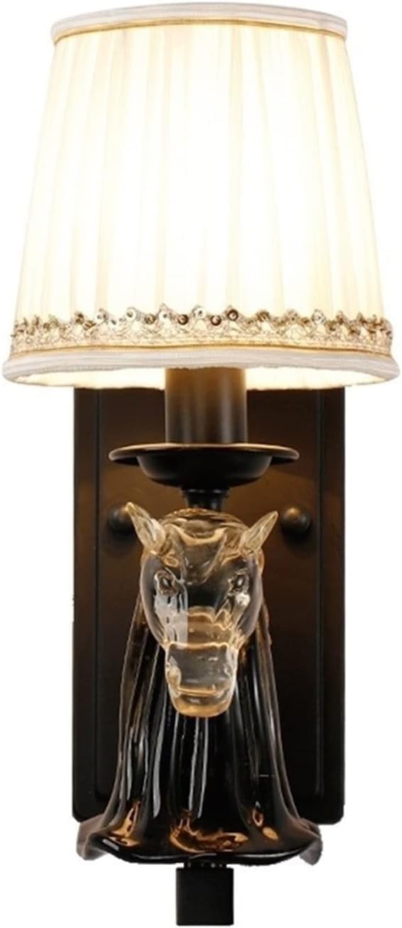 Applique murale intérieur tissu luminaire métal escalier et couloir moderne