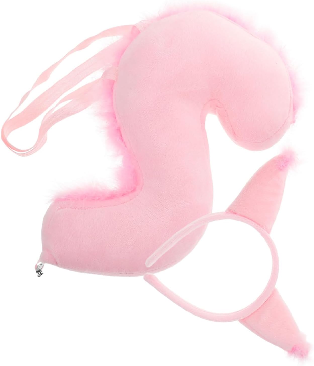 1set Squirrel Ears and Tail Cosplay Set Adorable Costume Accessories for Halloween and Animal-Themed Parties Comfortable Headband and Tail Props for Boys and Girls Pink