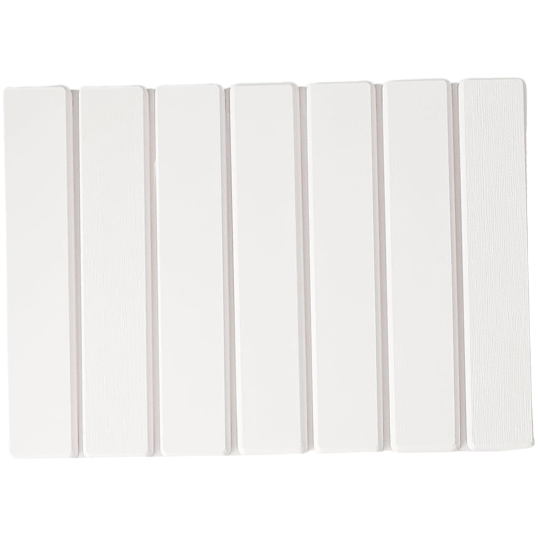 Alfombra de baño de Piedra de diatomita, Alfombra Piedra Diatomita de Secado rápido de 16x12 Pulgadas, de baño no Deslizante Plegable para la Ducha de Cocina, Blanco #