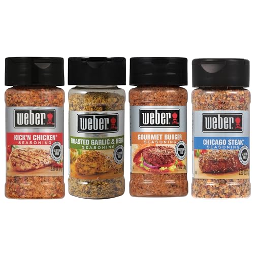 Épices de barbecue Weber lot de 4 pour vos soirées de cuisine d'été