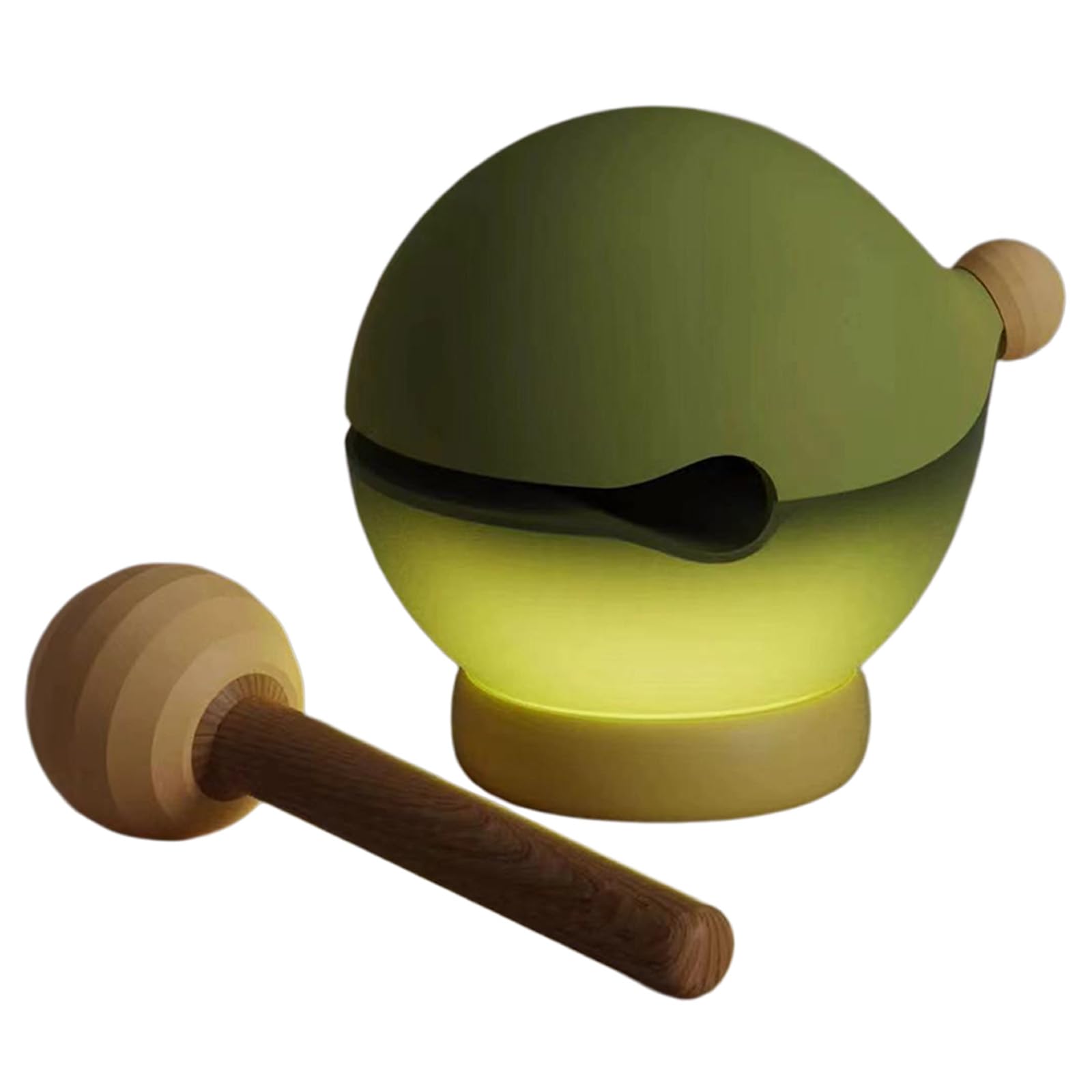 TQUXNGA Touch Activated Wooden Shape Night Light with Gentle Glow for Bedroom Nursery and Travel Night Light