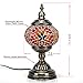Aolun Mosaic Lamp-Handmade Turkish Mosaic Table Lamp with Mosaic Lantern,Bronze Base,Unique Table Lamp for Room Decoration