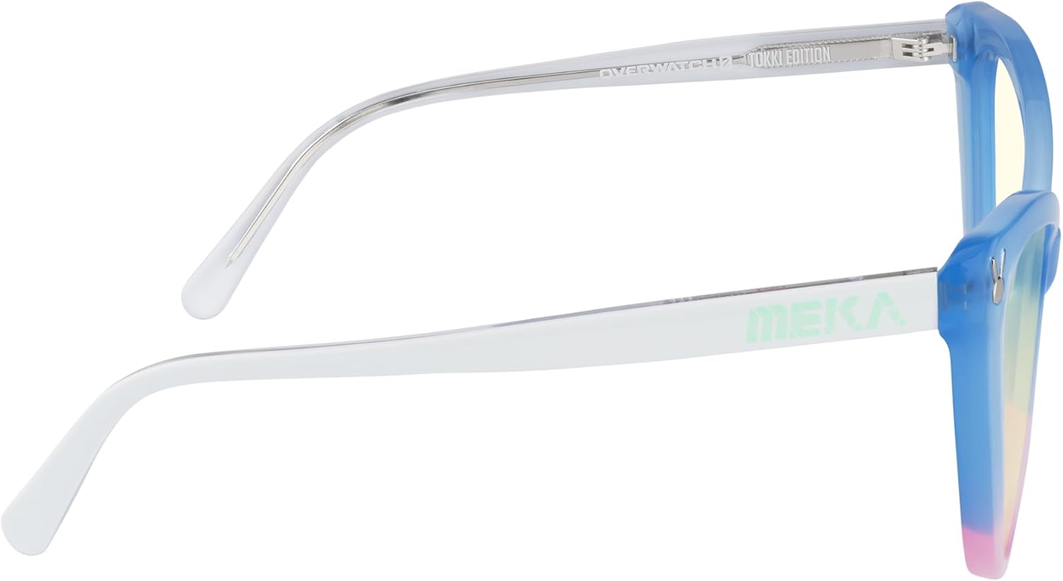 GUNNAR Gaming Glasses - Overwatch 2D.Va Tokki Edition Spark Crystal Amber Lens - Blue Light Blocking Relieve Dry Eye
