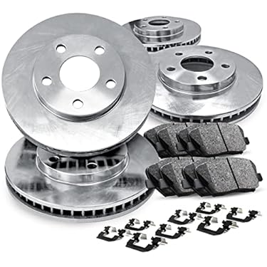 AMAZON - R1 Concepts Front Rear Brakes and Rotors Kit |Front Rear Brake Pads| Brake Rotors and Pads| Ceramic Brake Pads and Rotors |Hardware Kit|fits 2007-2016 Honda CR-V, 2010-2012 Acura RDX