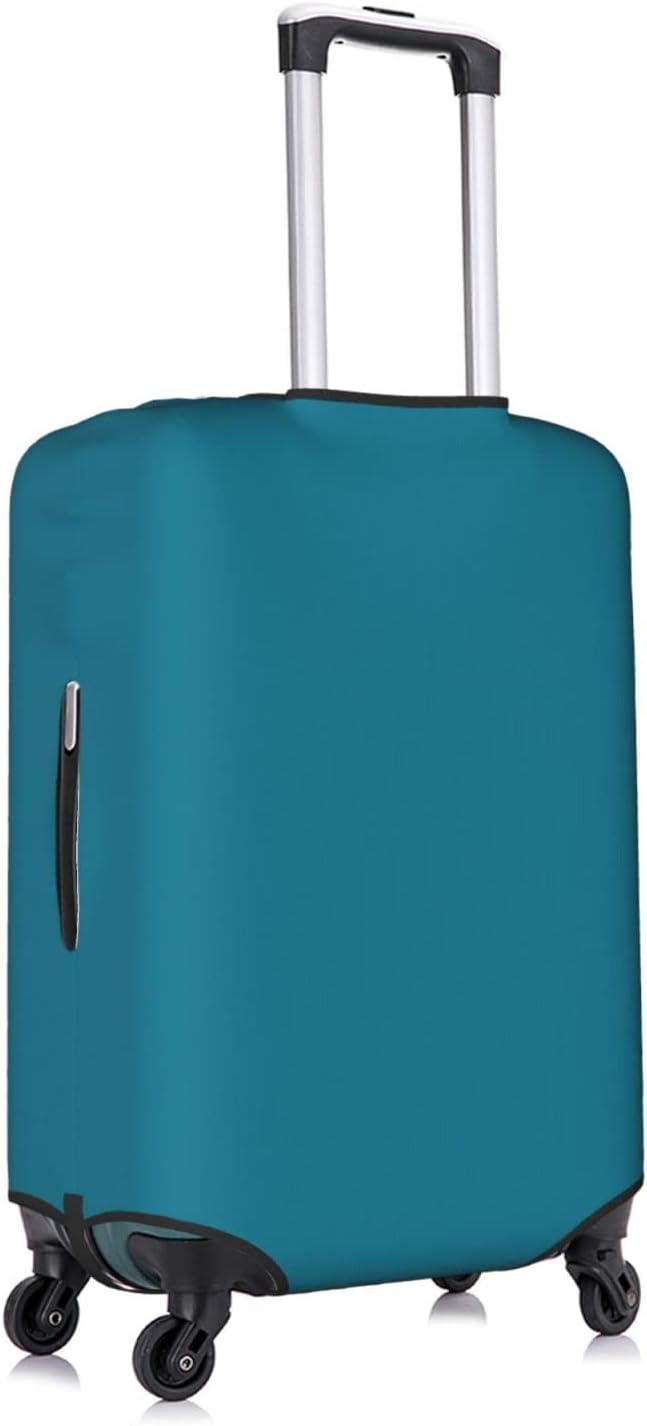 review Luggage Cover Protector Small/Medium/Large Anti-Scratch Elastic Washable Travel Suitcase Cover Protector for Kid and Adult Floral Letter T Blue M (22-24 inch suitcase)