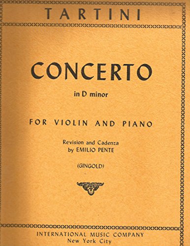 Tartini, Giuseppe - Concerto In d minor. For Violin and