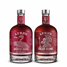 Lyres Americano - Non-Alcoholic Set Pack of 2 | Aperitif Rosso Sweet Vermouth Style & Italian Orange Aperitivo Style | Award Winning | 23.7 Fl Oz