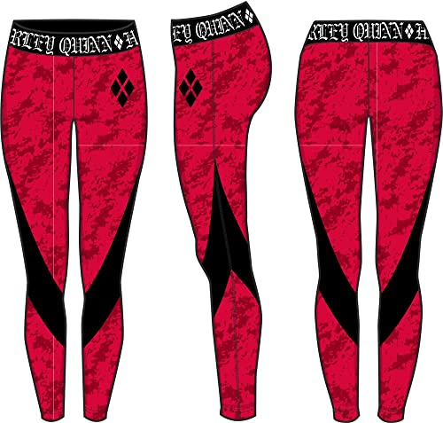 Bioworld Juniors' Harley Quinn Active Spandex Leggings3