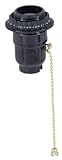 B&P Lamp® Plastic Pull Chain Socket with Retaining Ring