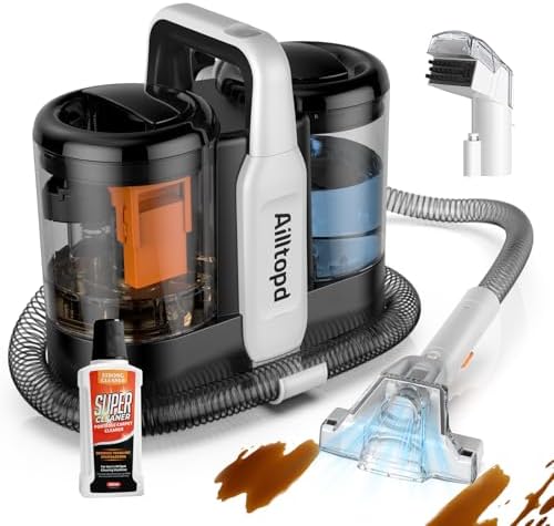 Professional Upholstery Cleaner Machine, Fabric Deep Cleaner with Water Tank and Brush Attachments image 2