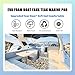 HXBYX Boat Flooring EVA Foam Boat Decking with 3M Adhesive Backing Sea Deck Boat Flooring Self-Adhesive Faux Teak Material Non-Slip Cooler Flooring for Kayak Yacht SwimPool RV 94.5