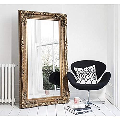 UniqueChic Furniture GL157-2 French Carved Gold Louis LEANER Mirror, Wood