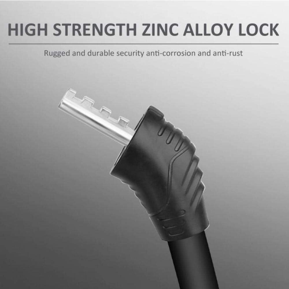 Chain Lock,Cycling Lock Padlock, Code Combination Bicycle Security Lock Bicycle Equipment Anti-Theft Lock for Scooter Cycling-.m (Color : 1.2m) (Color : 1.5m)