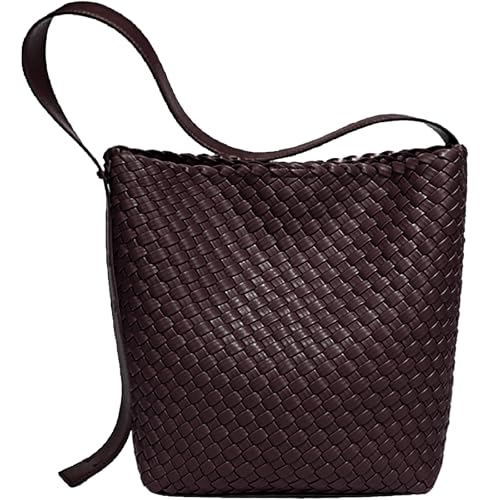 Image of Fashion Woven Tote Bag for Women, Female Hobo Bag, Beach Handbag Purse, Travel Shoulder Bag with Adjustable Strap
