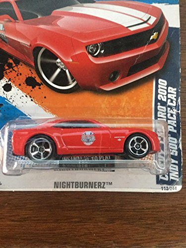 Hot Wheels Nightburnerz Red Chevy Camaro 2010 miniatura 2