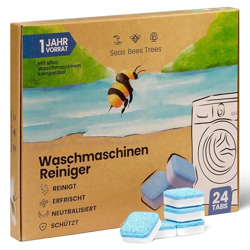 Seas Bees Trees Waschmaschinenreiniger 1 Jahresvorrat, Waschmaschinen...