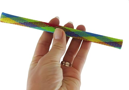 Miniatura 5 de 12 juguetes sensoriales de tubo de nailon grandes y divertidos, juguetes para ansiedad elásticos  divertido juguete de disparo desplegable (12 tubos