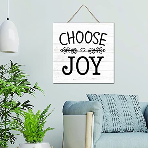 Plaque bois vintage Choose Joy pour habiller un mur vide et triste en un clin d'œil