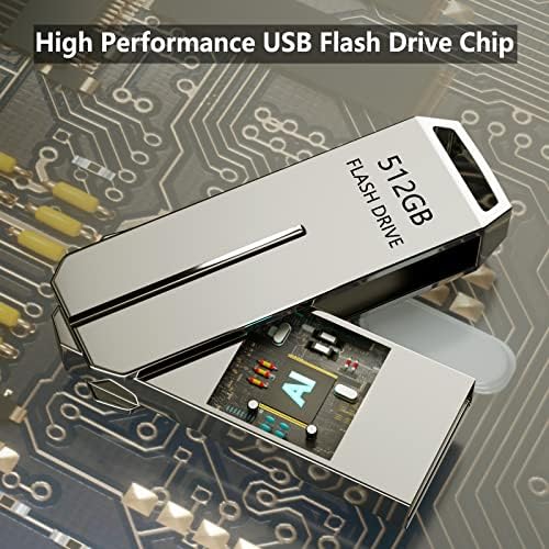 512GB USB Flash Drive with Type-C Port - High Speed USB Drive, Ultra Large Data Storage USB Memory Stick, Waterproof Jump Drive Pen Drive for Android Smartphones Computer | Portable Thumb Drive