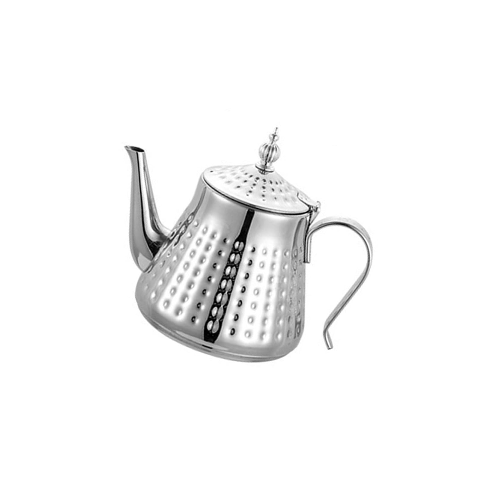 Tsophreniq Stainless Steel Water Boiling Kettle with Handle and Infuser Hammer Grains Teapot for Homes Kitchen Use Tea Kettle with Filter