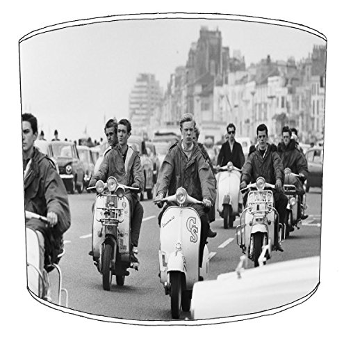 Mods on Scooters Lampshade for A Table Lamp in 3 Sizes - Free Personalisation