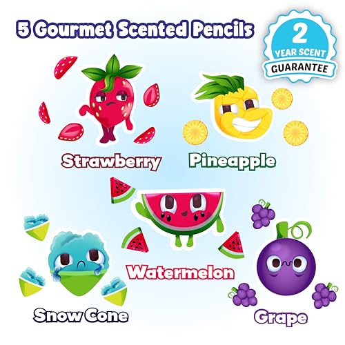 Lápices Smencils HB #2 Aromáticos, paquete 5 unidades miniatura 2