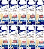 Ensure Plus Vanilla, 8 Ounce Recloseable Carton, Abbott 64905 - 10.6 Ounce (Pack of 10)